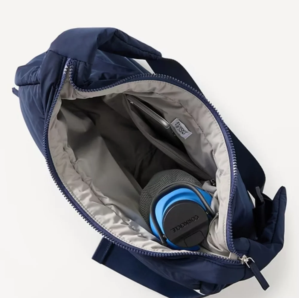 NWOT Athleta All About Medium Crossbody Hobo Bag In Navy